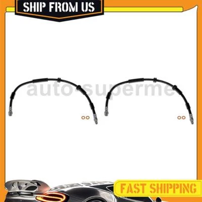 Front Set Brake Hose Line 2PCS For 2017 2018 Mercedes-Benz GLS550 4.7L - Image 1 of 4