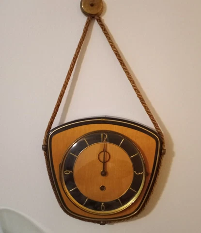 Vintage Art Deco Wall Clock by Haid Hettich - 1960's Germany -Working Condition Cover