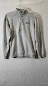 Vineyard Vines Men's 1/4 Zip Gray Mock Neck Pullover Sweater - Picture 1 of 9