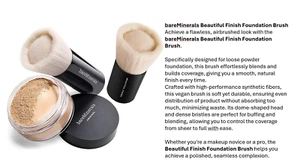 BareMinerals BEAUTIFUL FINISH Brush Full Size Foundation Brush BRAND NEW! - Picture 1 of 1