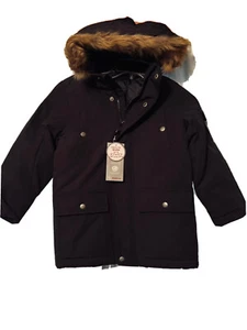 Swiss Tech Puffer Parka Winter Jacket Boys Size XS 4-5 Black New - Picture 1 of 7