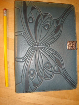 Oberon Design " Tablet/Kindle Cover,  8.5 x 6 inch -  Blue -Butterfly Design  - Image 1 of 4