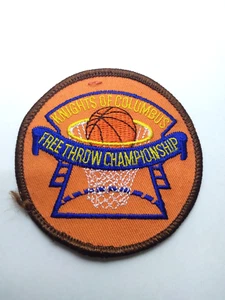 Patch Campionato Lancio Gratis Cavalieri di Colombo Basket Ricamata Arancione - Foto 1 di 3