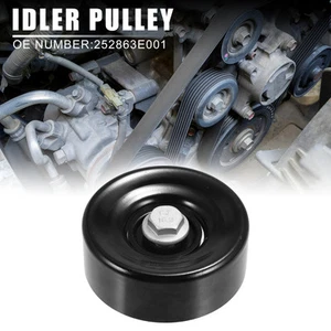 252863E001 Car Drive Belt Idler Pulley for Hyundai Santa Fe for Kia Rondo - Picture 1 of 8