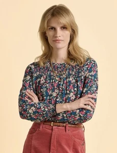 Brakeburn Floral Print Brenda Long Sleeve Top Size 10 Brand New  Cotton Jersey - Picture 1 of 5