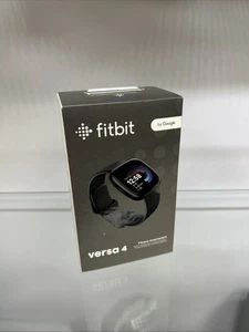 Nuevo Reloj Inteligente Fitbit Versa 4 Fitness - Grafito y Negro - Sellado - Imagen 1 de 5