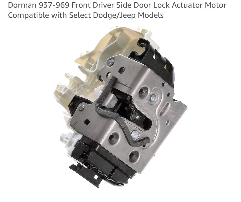 Actuador de bloqueo de puerta integrado Dorman 937-969 para modelos Dodge Jeep Foto 1 de 4
