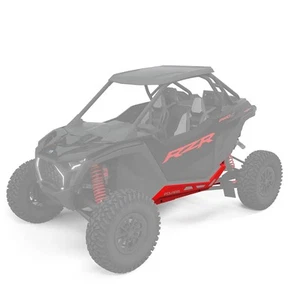 Polaris RZR Low Profile Rock Sliders, 2-Seat Red/Black - Picture 1 of 8