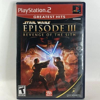 Star Wars Episode III: Revenge of the Sith (Sony PlayStation 2 PS2, 2005) CIB - Image 1 of 4