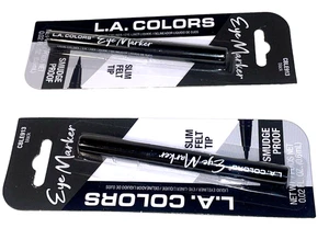LA Colors Liquid Eyeliner Black Eye Marker Slim Felt Tip Smudge Proof CBLE9132 * - Picture 1 of 3