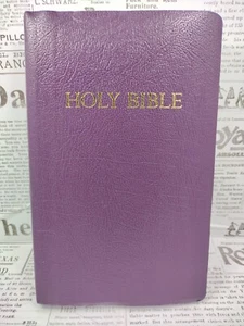 Santa Biblia: Versión King James, Púrpura Real, Cuero de Imitación, Regalo y Advertencia... - Imagen 1 de 12