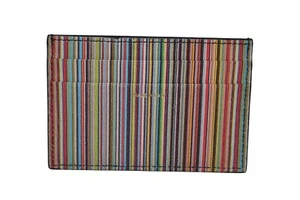 Paul Smith Mainline Signature Stripe Leather Credit Card Holder Brand New - Picture 1 of 5