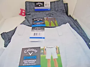 NWT Callaway Shorts 38 Performance Golf Media Pocket Stretch Wicking  , 2 PAIRS - Bild 1 von 5