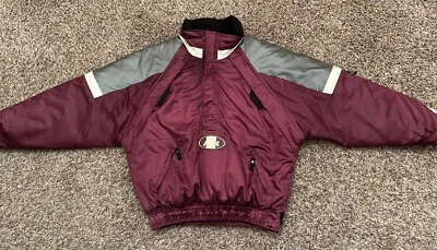 Vintage Rare 1/4 Zip Starter Texas A&M University Puffer Jacket Maroon Size M - Image 1 of 4