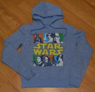 Sudadera con Capucha Retro Star Wars Personajes Arte Pop Azul Brezo Juvenil Pequeña Foto 1 de 3
