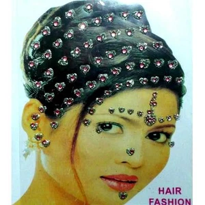 Haarschmuck Haar Sticker Body Body Hair Braut Bridal Makeover Wedding Acessories - Picture 1 of 2