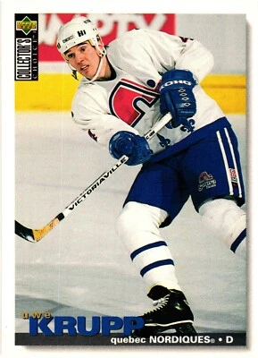 1995-96 Upper Deck Collectors Choice UWE KRUPP 80 Quebec Nordiques - Image 1 of 2