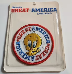 Great America Tweety Bird Patch Vintage 70s Marriotts 1978 Warner Bros Emblems - Picture 1 of 5