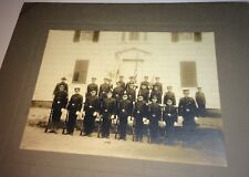 Antique Victorian American Patriotic Flag! Military Cadets Uniform Cabinet Photo
