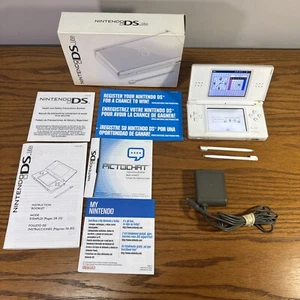 Nintendo DS Lite USG-001 Handheld Game Console System With Box & Adapter - Picture 1 of 23