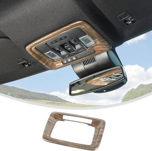 Wood Grain Front Reading Light Lamp Cover Frame For Chevy Silverado 19+ Interior - Picture 1 of 11