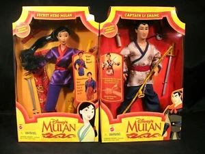 Disney's Mulan Action Figures Secret Hero Mulan Captain Li Shang Figures 2 - Picture 1 of 11