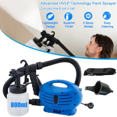 800ML Paint Sprayer Gun Handheld Painting Gun 650W Electric Zoom Sprayer HVLP US