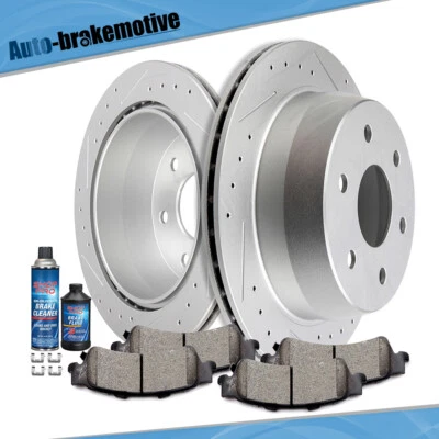 Rotores de disco traseros pastillas de freno para GMC Sierra 1500 Chevy Silverado 1500 Tahoe Astro Foto 1 de 4