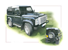 PRINT LAND ROVER DEFENDER STUNNING LIMITED EDITION NEW BY CHRIS DUGAN