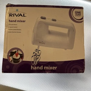 RIVAL Handmixer 125 Watt 5 Geschwindigkeiten Chrom Rührbesen Auswurffunktion HM-708 - Bild 1 von 1