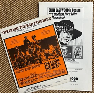 Clint Eastwood lot of 2/3 items The Good, The Bad, Coogan's Bluff - Imagen 1 de 8