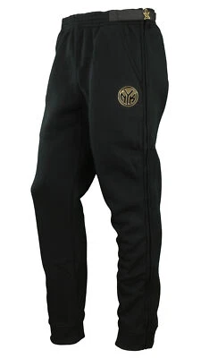 Pantalones deportivos Zipway NBA para hombre New York Knicks con acento dorado, negros Foto 1 de 2