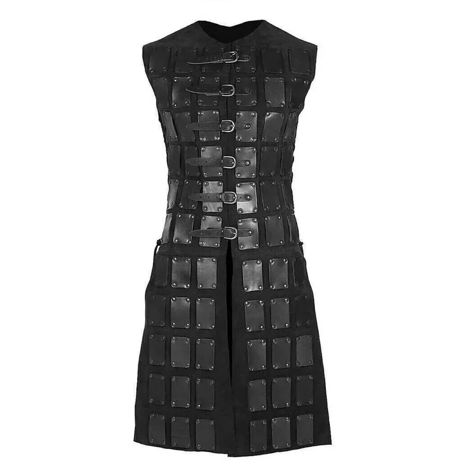 Camisa de corrente medieval rebitada plana 9 mm latão zig zag anel de presente de dia de Natal - Imagem 1 de 2