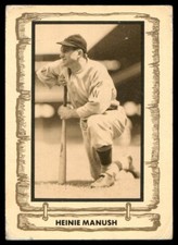 1980 Cramer Baseball Legends Series 1 Heinie Manush #2 EX-MT/NM Detroit Tigers