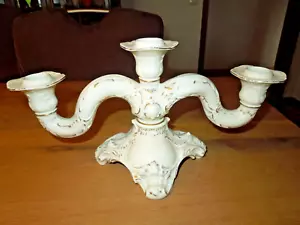 Großer 3 armiger Kerzenleuchter Kandelaber Rosenthal Kunstabteilung handbemalt - Bild 1 von 8