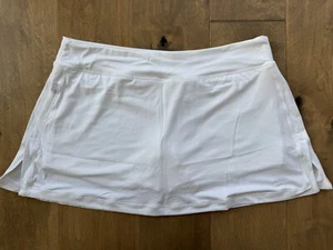 Nike Dri-Fit Border Tennis Skort Skirt White 405188-102 Women's Size XL NWT - Picture 1 of 15