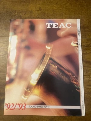MANUAL DIRECTORIO DE SONIDO TEAC 92'-93' de colección originales productos tecnológicos profesionales Foto 1 de 4