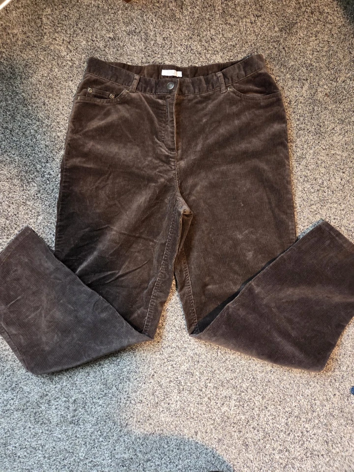Charter Club Corduroy Pants Women, Brown, Size 10, Cotton Blend - Image 1 of 3