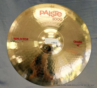 Platillo de choque Paiste 3000 Reflector 16 pulgadas hecho en Suiza Foto 1 de 4