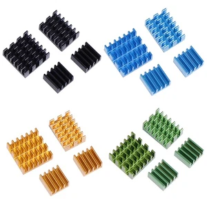 4Pcs For Raspberry Pi 4B Aluminum Heatsink Radiator Cooler Kit for Raspberry _dy - Afbeelding 1 van 14