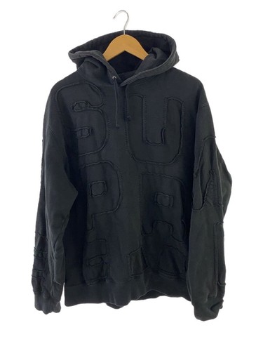 Supreme Felpa con Cappuccio L Cotone BLK