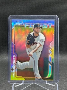Tarjeta #19 Madison Bumgarner 2014 Topps Finest Gold refractor 46/50 - Imagen 1 de 2