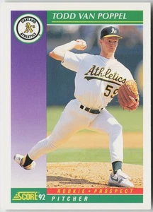 1992 Score #865 Todd Van Poppel - Picture 1 of 2