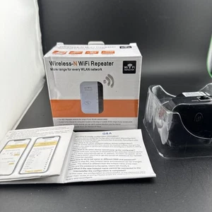 REPÉTEUR SANS FIL & WiFi, 300 Mbps, Amplificateur longue portée avec port Ethernet📦 - Photo 1/5