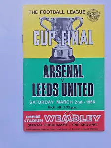 Arsenal v Leeds United (League Cup Final) Season 1967/68 Football Programme - Picture 1 of 2