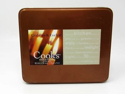 Difusores de olores vintage Crabtree & Evelyn Cooks 11 velas de luz de té en lata Foto 1 de 4