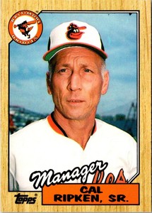 1987 Topps Traded Cal Ripken Sr. #102T Baltimore Orioles
