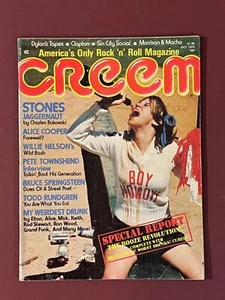 Alice Cooper Creem Magazine October 1975 Rolling Stones, Townshend Willie Nelson - Picture 1 of 7