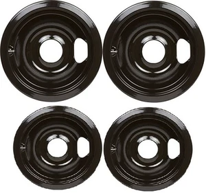 Tazones de goteo de porcelana negra gama DB8 GE 4 PK WB31T10014 WB31T10015 - Imagen 1 de 1