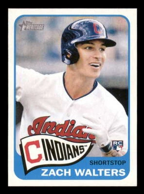 2014 Topps Heritage High #H573 Zach Walters (corner ding) RC/Rookie Indians - Image 1 of 4